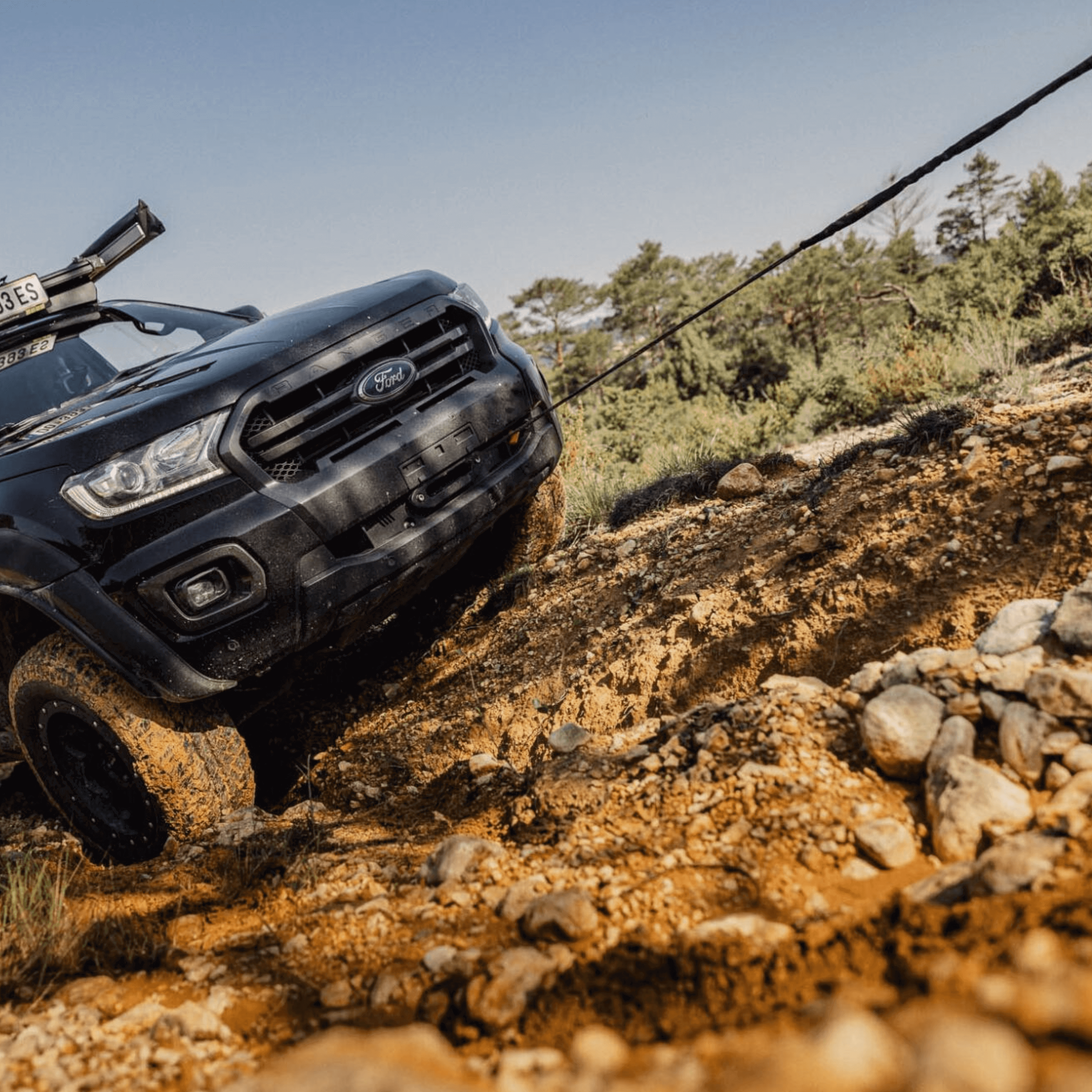 Alpha 4.3 ton winch system for Ford Ranger Raptor 2019-2022