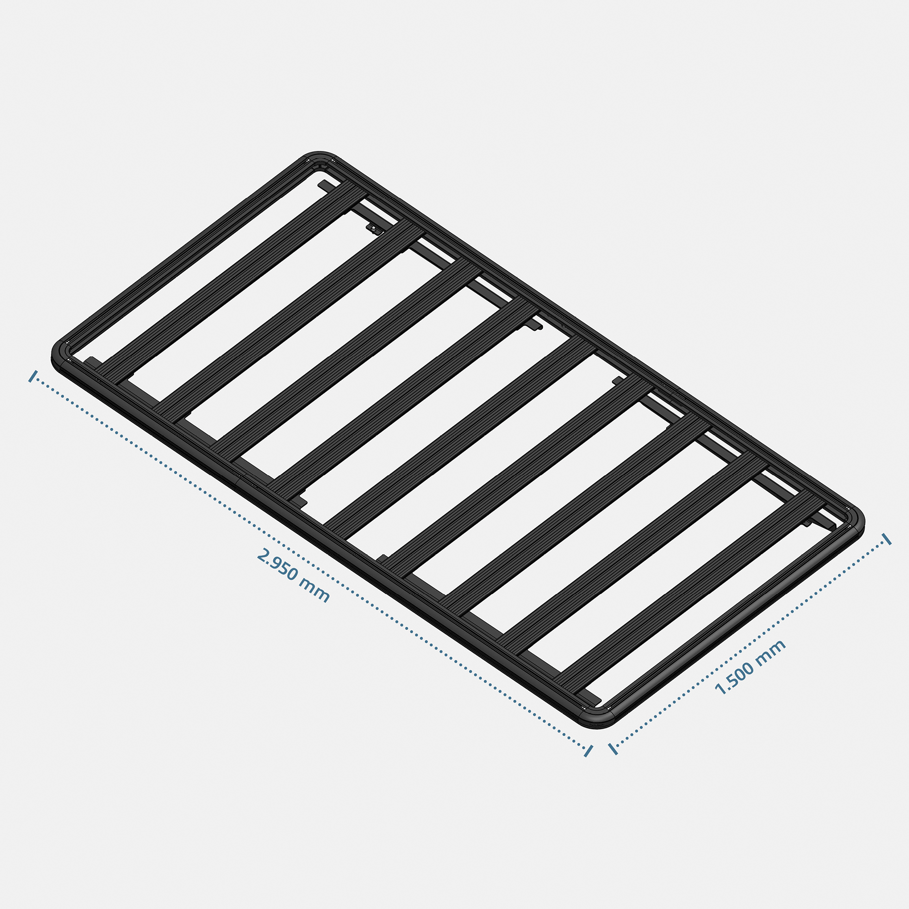 Dachträger ExRoof für VW T5 / T5.1 / T6 / T6.1 – L2/LWB (Multivan, Transporter, Caravelle, Kombi)