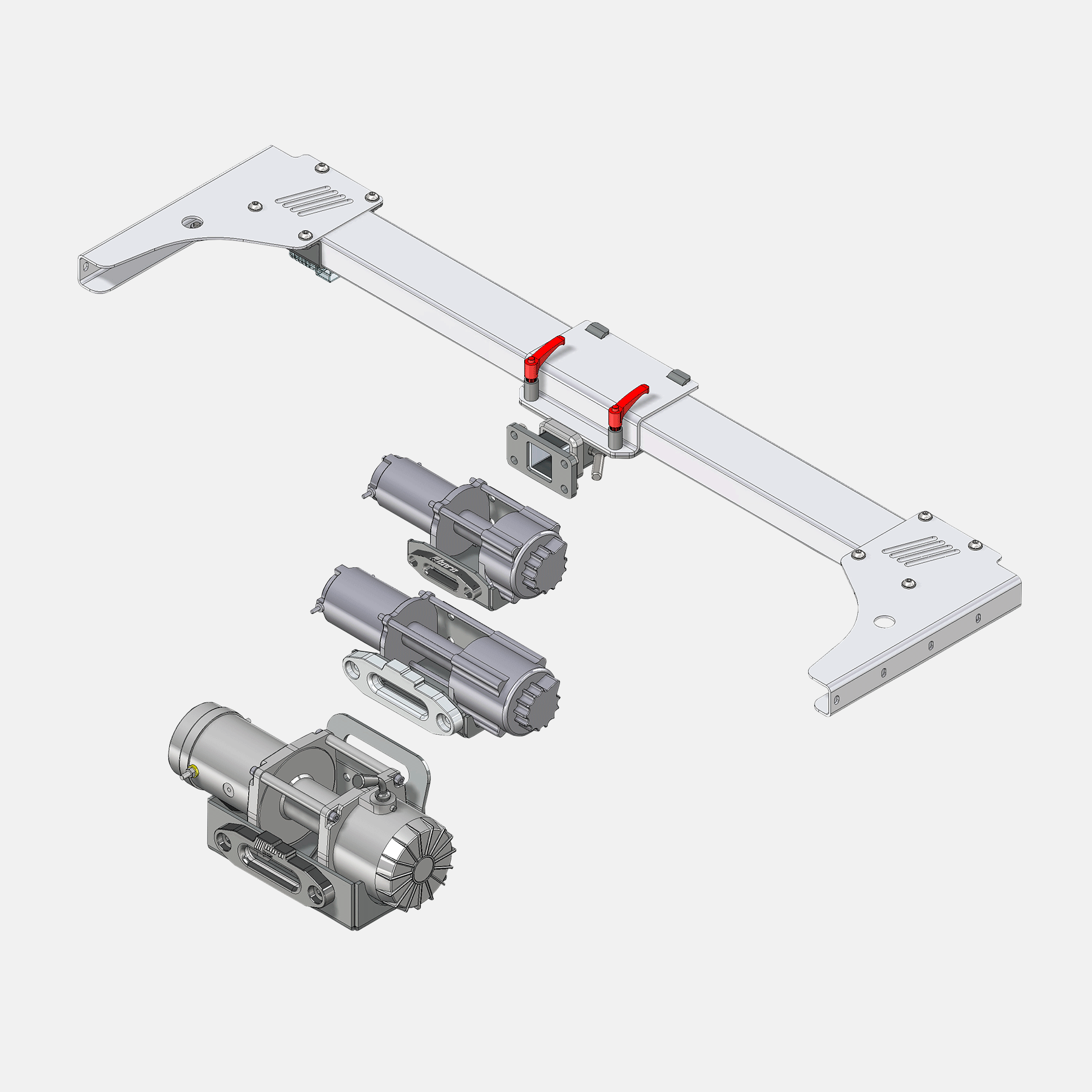 Heckwindenträger Between 2 Zoll