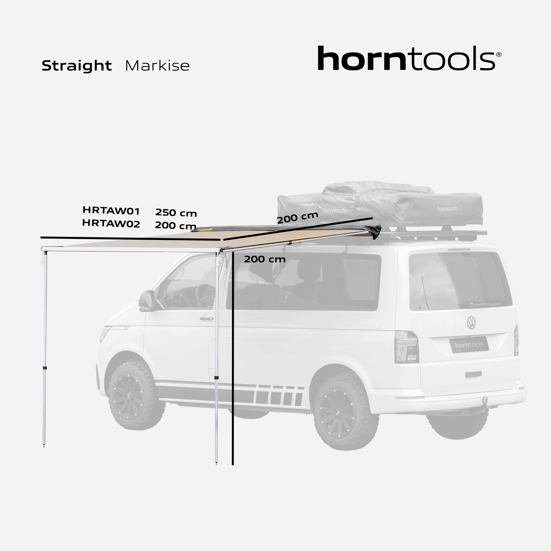 Awning Straight various sizes