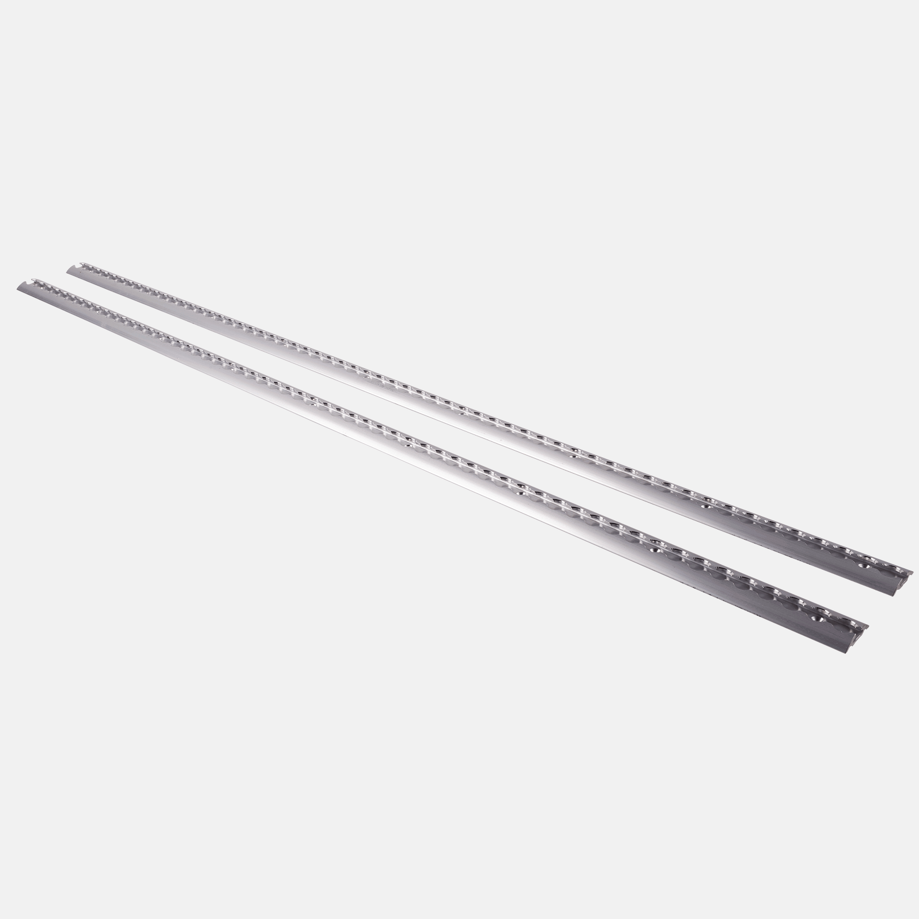 Mounting set HPABACK03 airline rail aluminum square 2 pieces 12x65x1500 mm silver