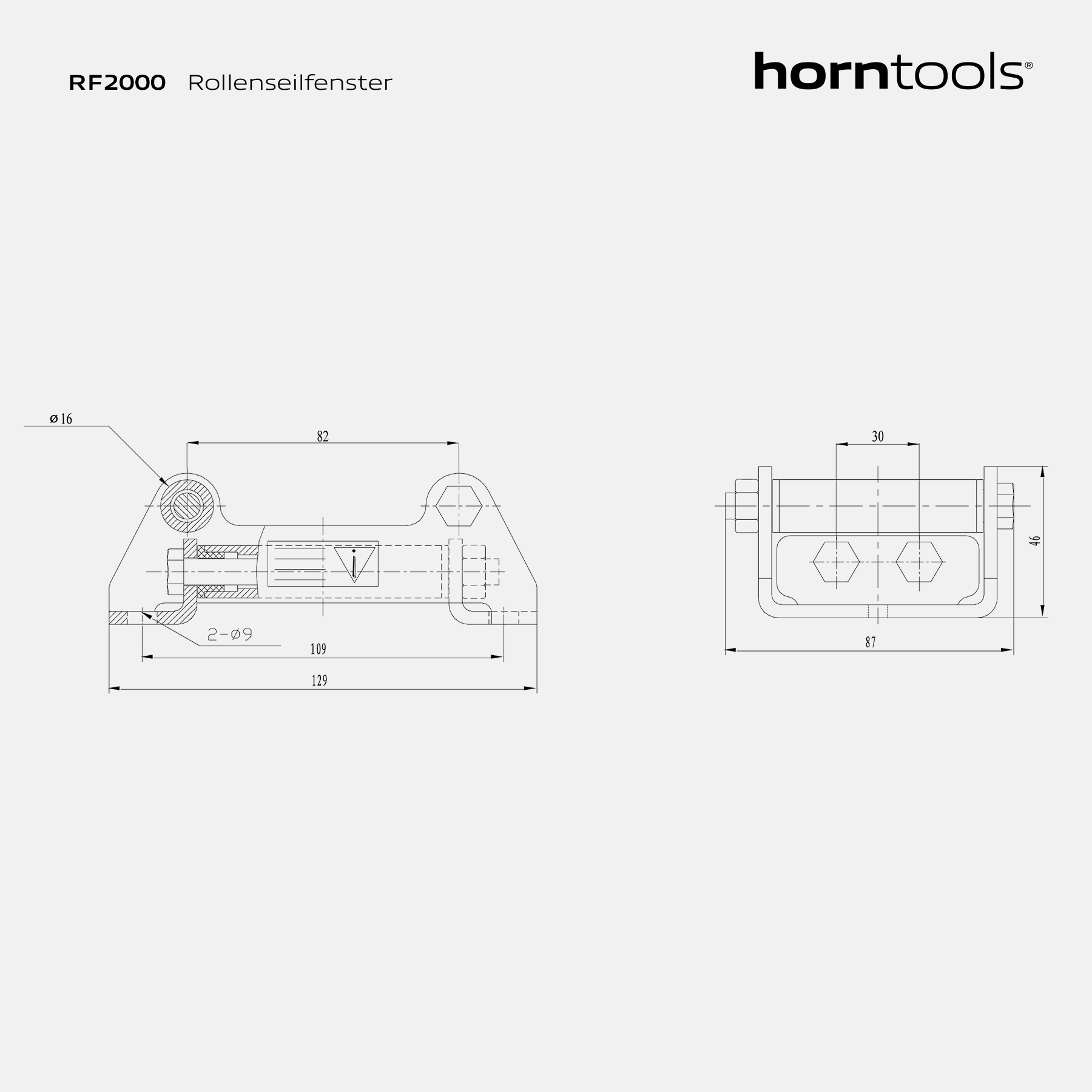 Winches roller cable window series 2000 lbs