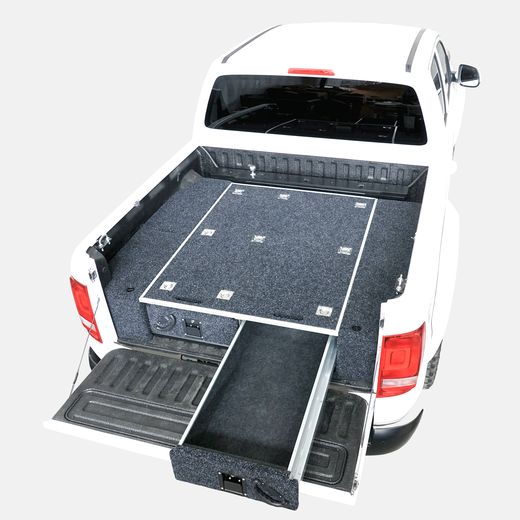 PickUp drawer with central top bed slide 130x100cm