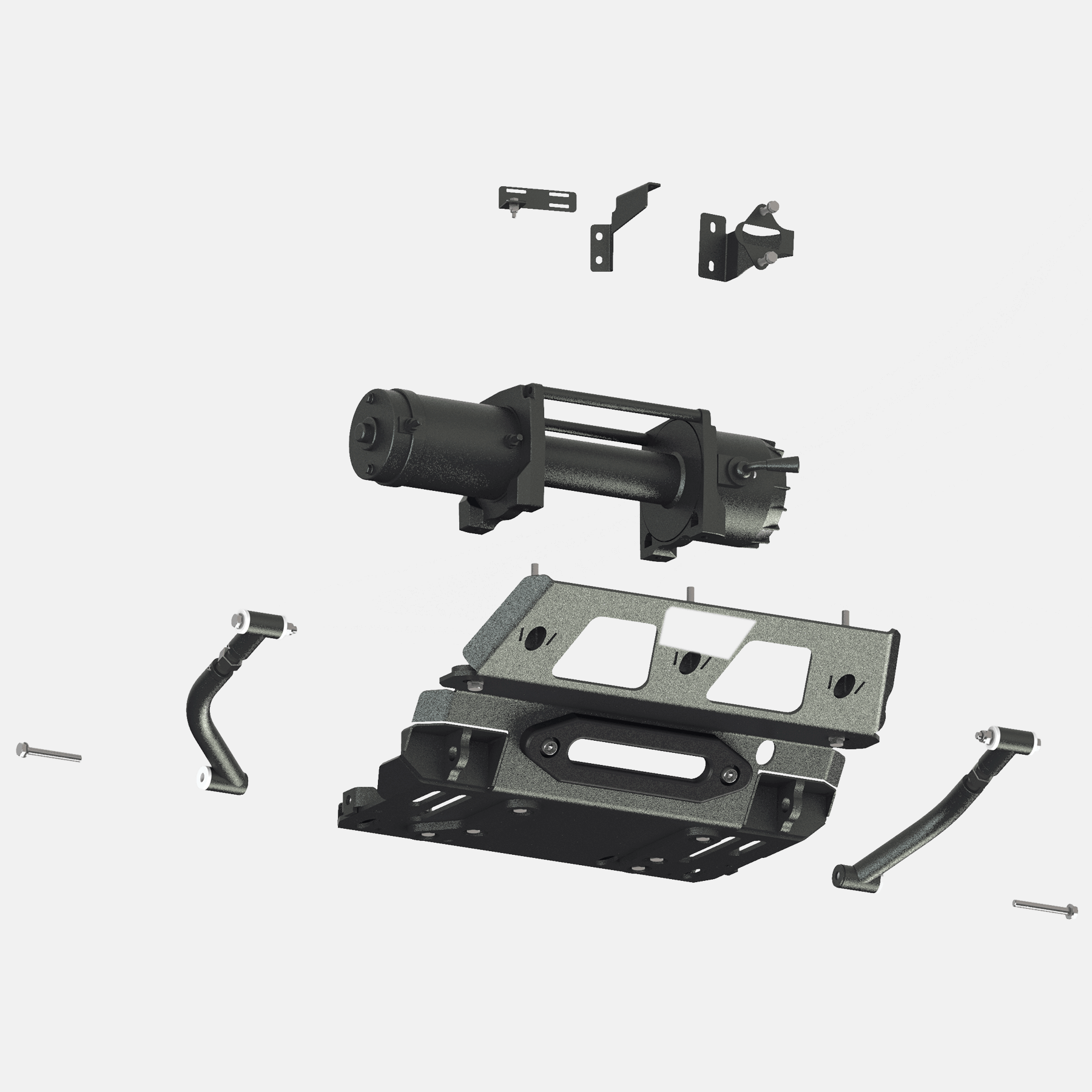 Winch system Alpha 9.9 for Isuzu D-Max from 2021 - 4.3 tons 30m synthetic rope