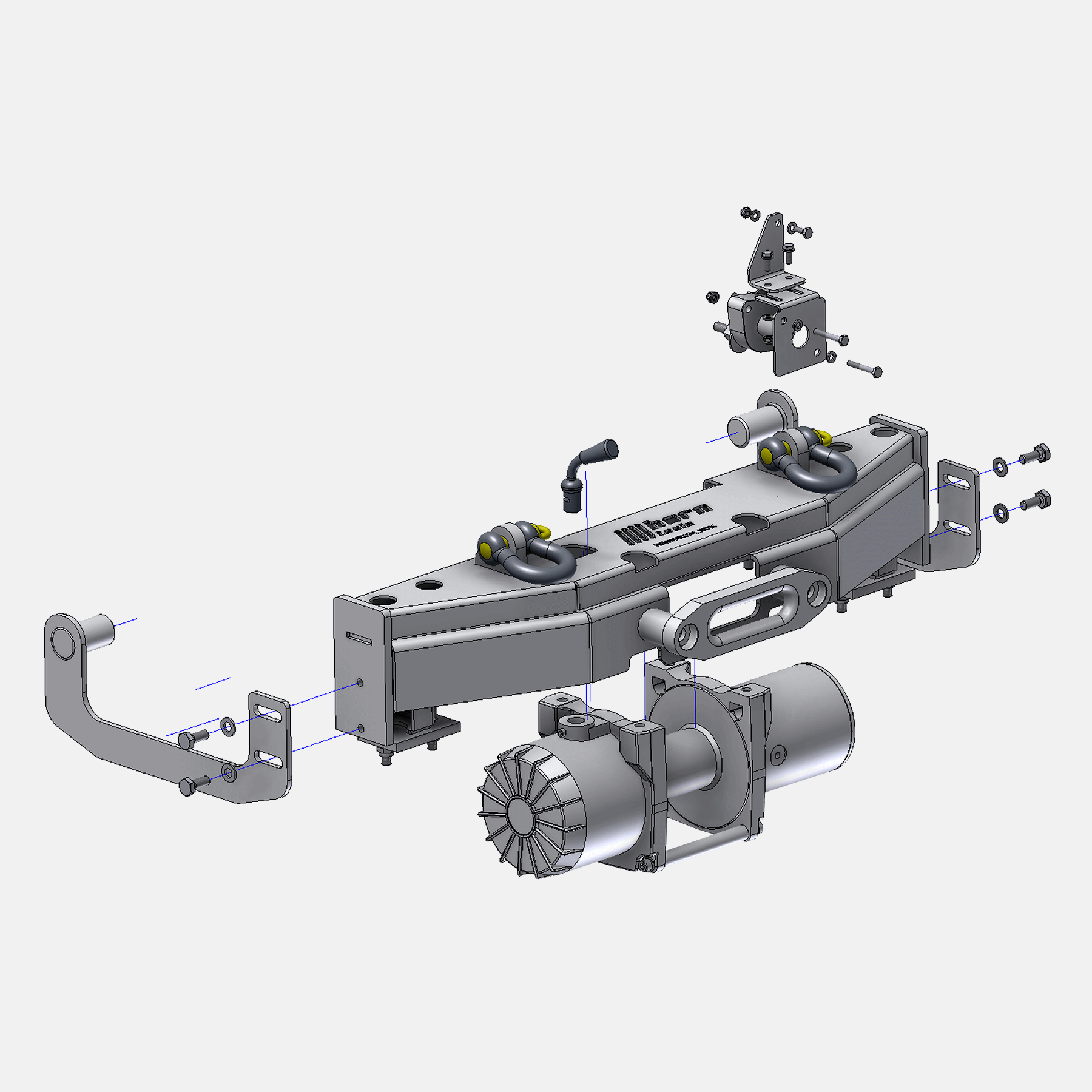 Seilwindensystem Alpha für Suzuki Jimny FJ - 4,3 Tonnen