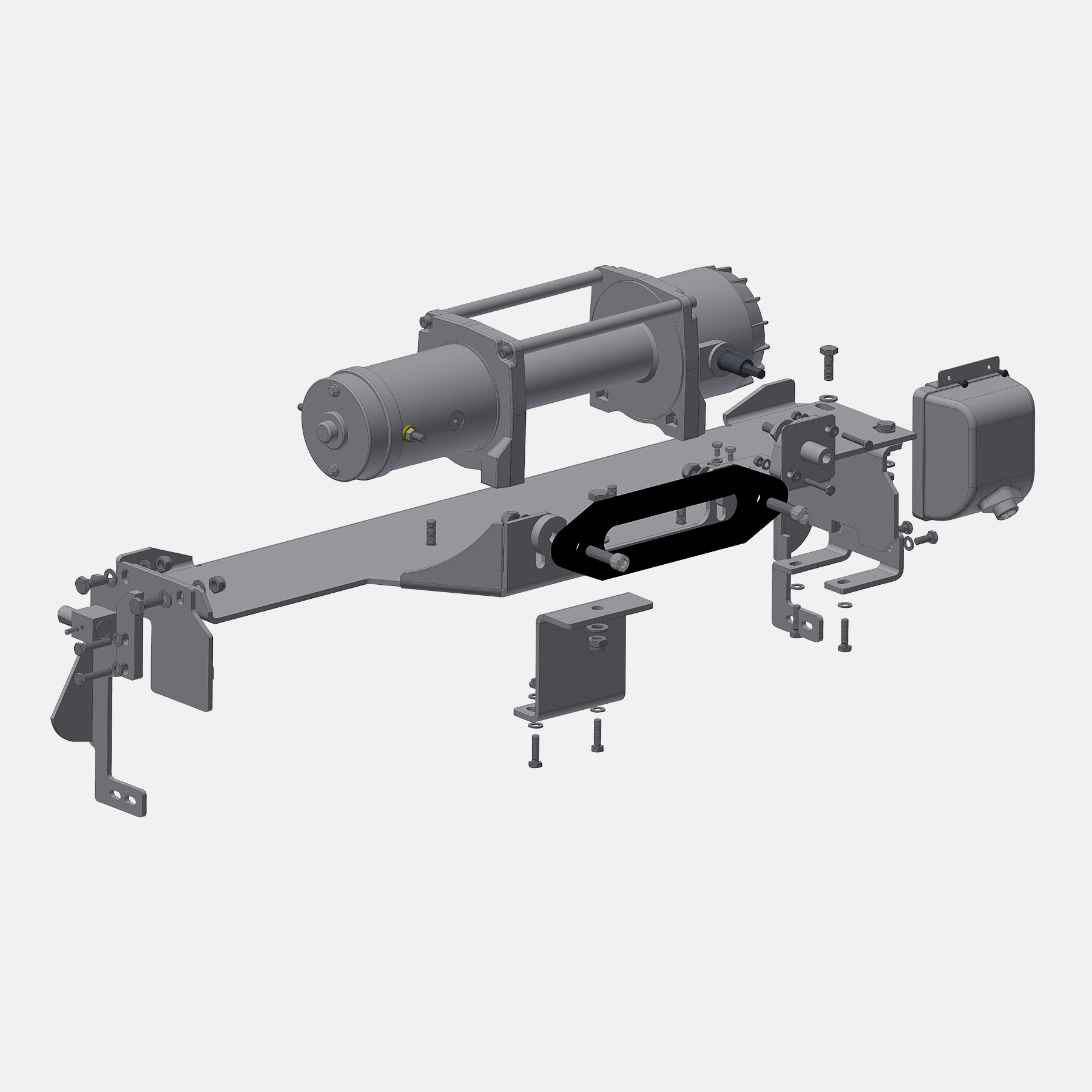 Système de treuil Alpha 4,3 tonnes pour Volkswagen® Amarok à partir de l'année 2010 jusqu'en 2020