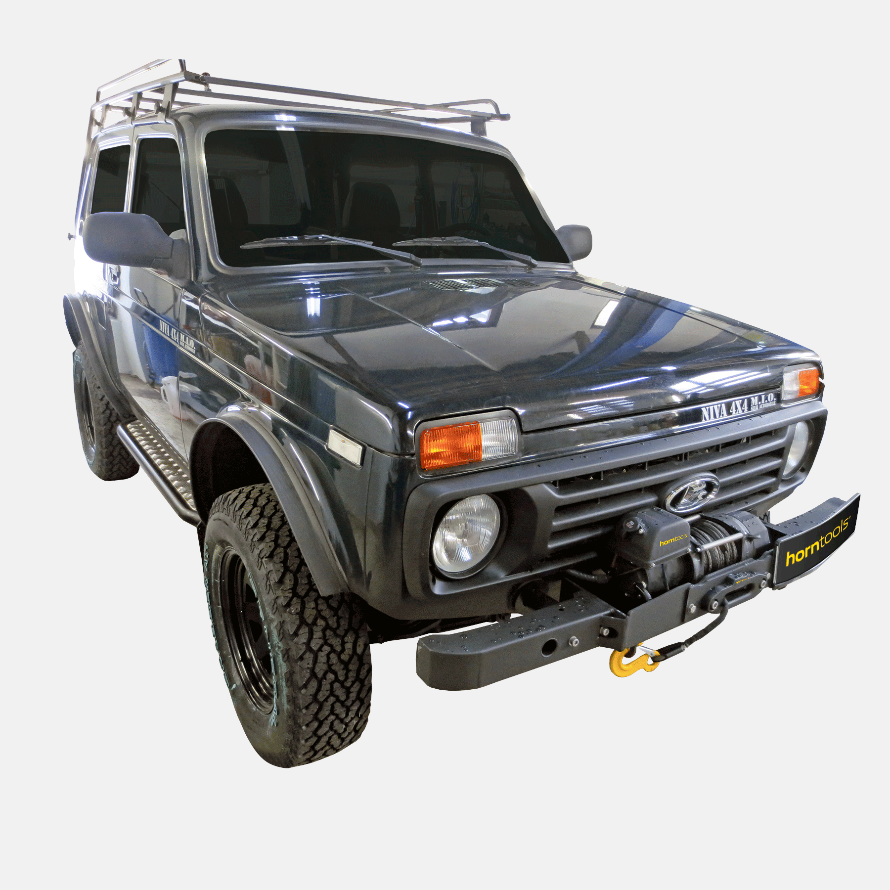 Lada Niva Taiga winch system