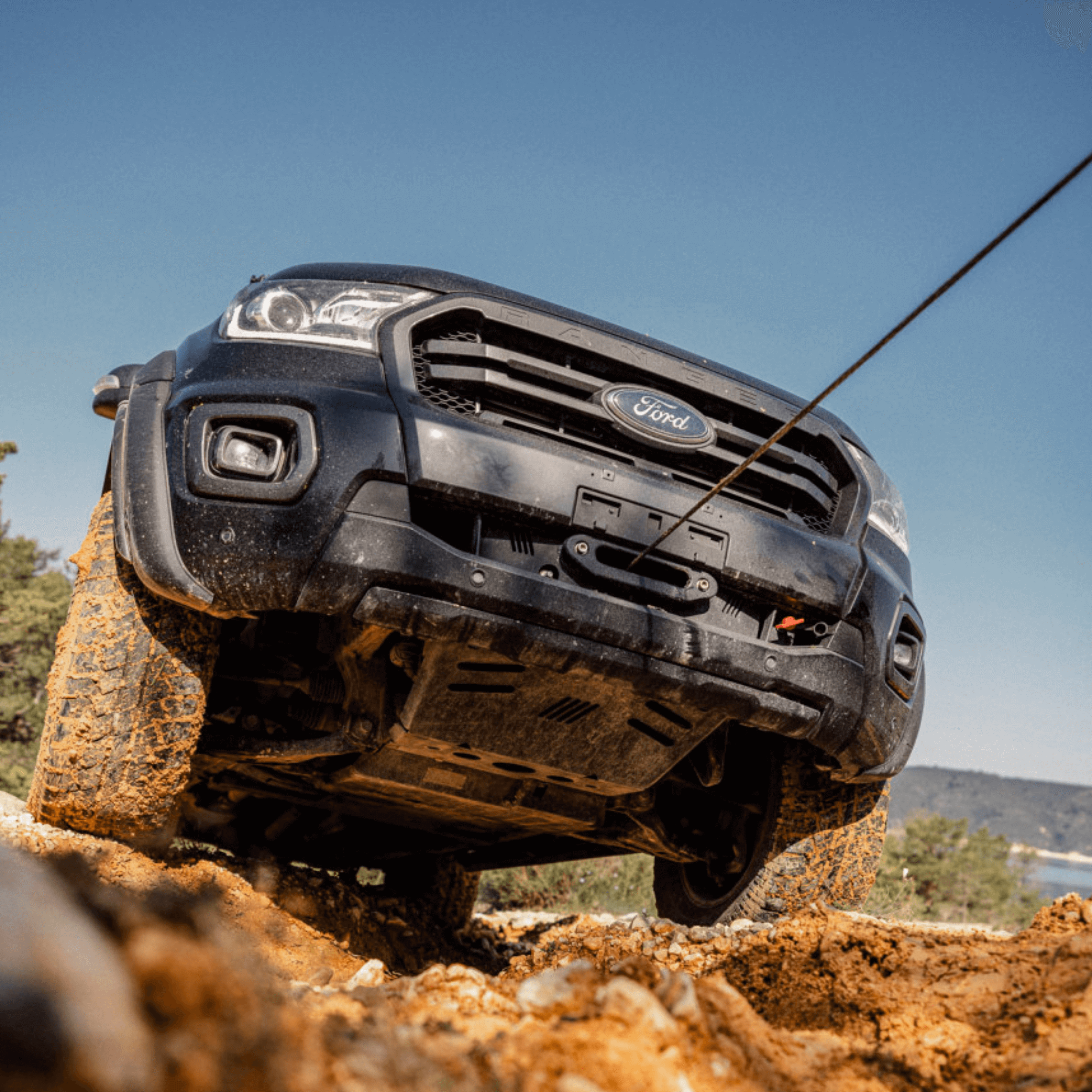 Alpha 4.3 ton winch system for Ford Ranger Raptor 2019-2022