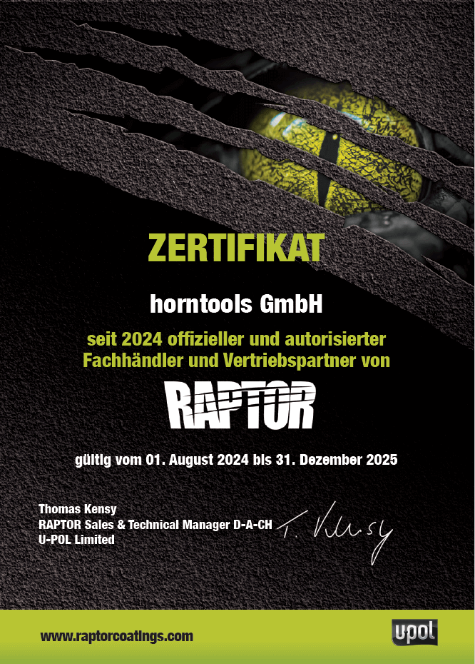 RAPTOR Lack Schwarz - Kit (Beschichtung & Härter)