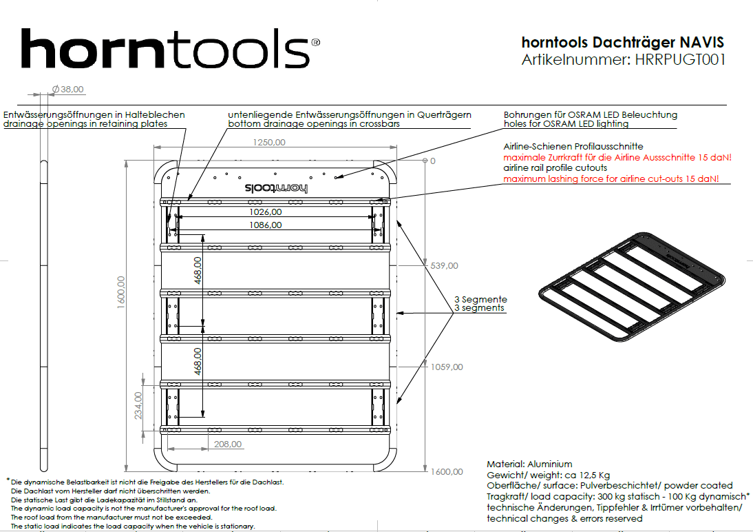 Dachträger NAVIS Alu für Suzuki Jimny GJ/HJ